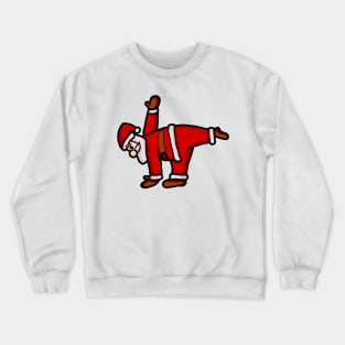 Santa Claus Doing Yoga Crewneck Sweatshirt